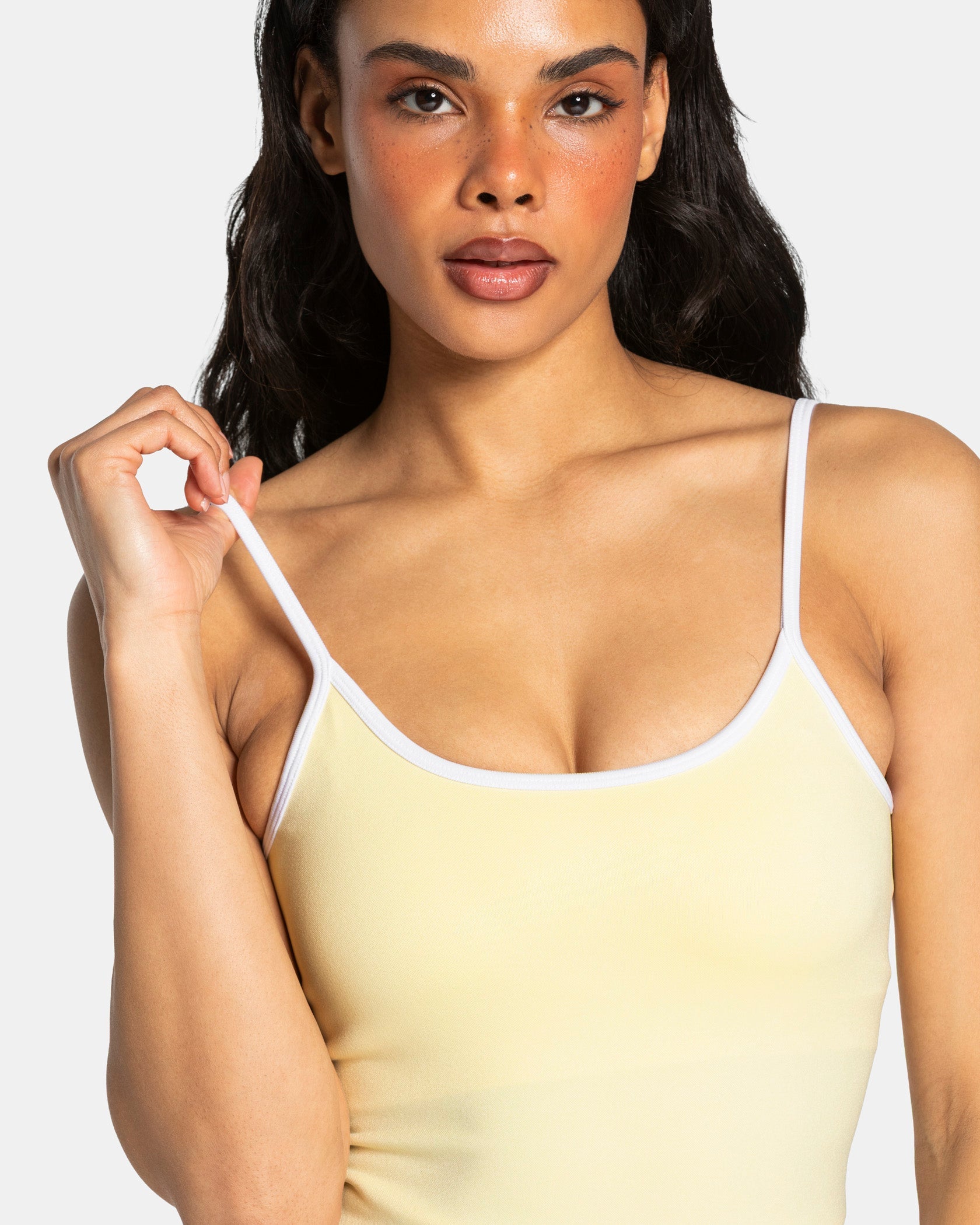 Contrastline Cami Top "Butter Yellow"