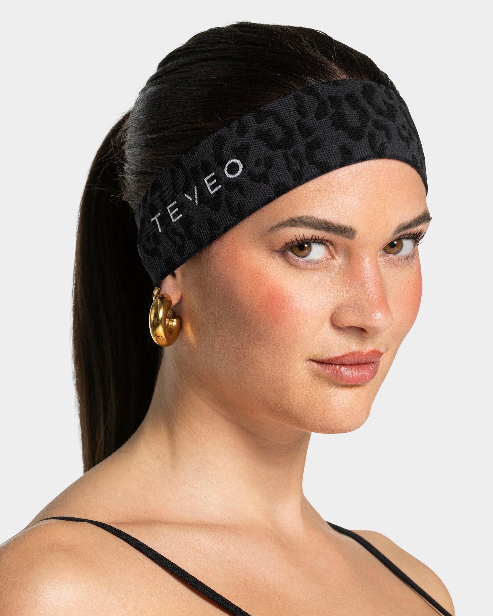 Bandeau Contrastline « léopard noir »