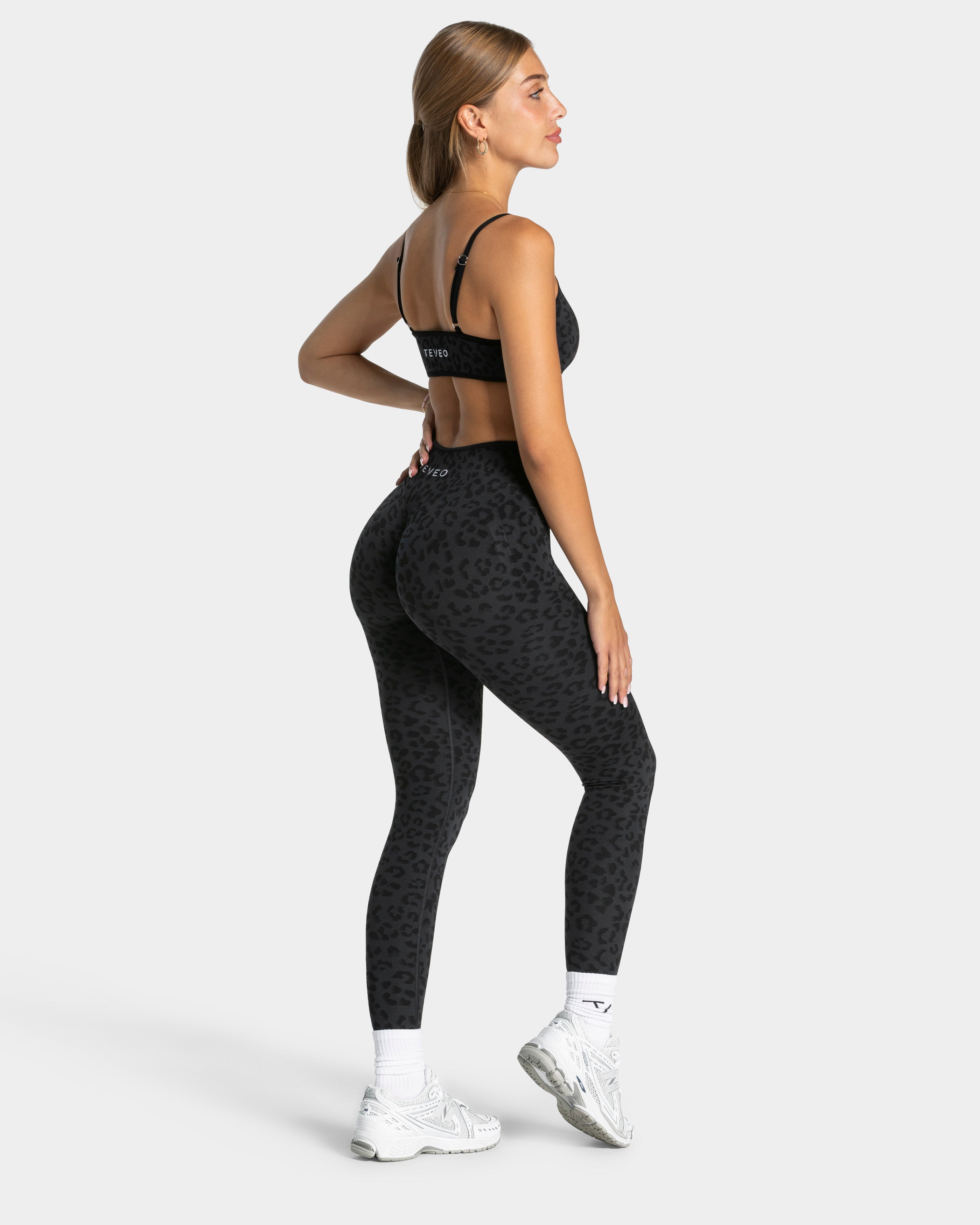 Brassière Contrastline « léopard noir »