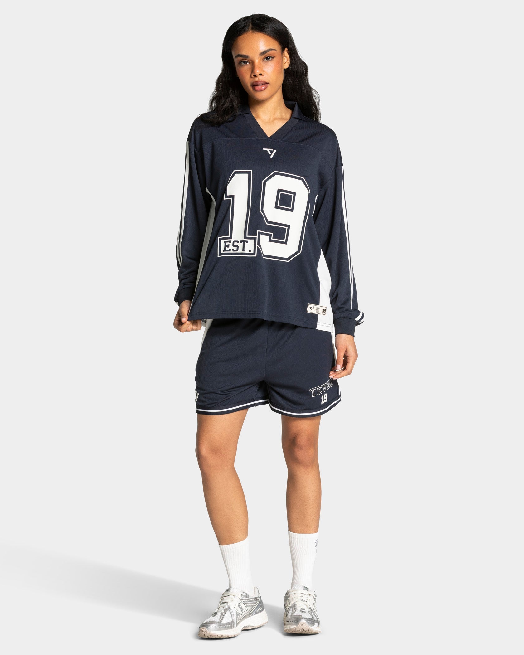 Polo à manches longues Football « Midnight »