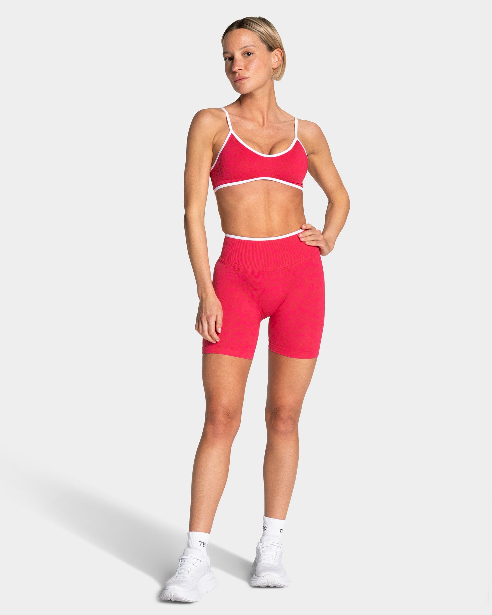 Short Sculpt Scrunch Contrastline « Léopard Berry »