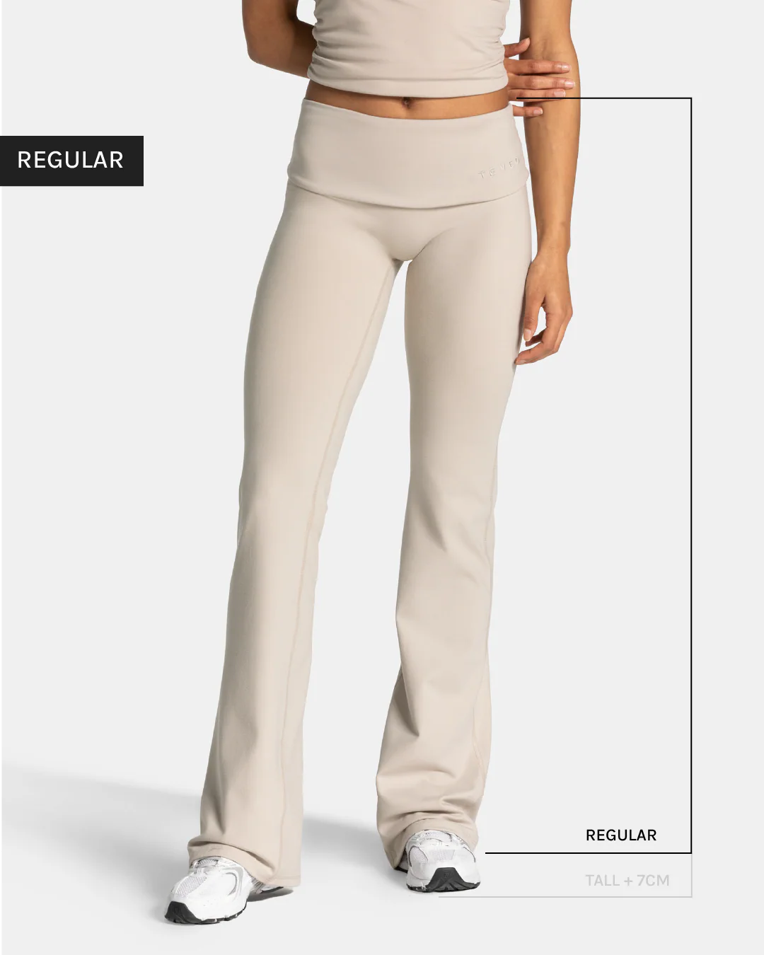 Legging évasé Mellow Fold Over Regular « Cream »