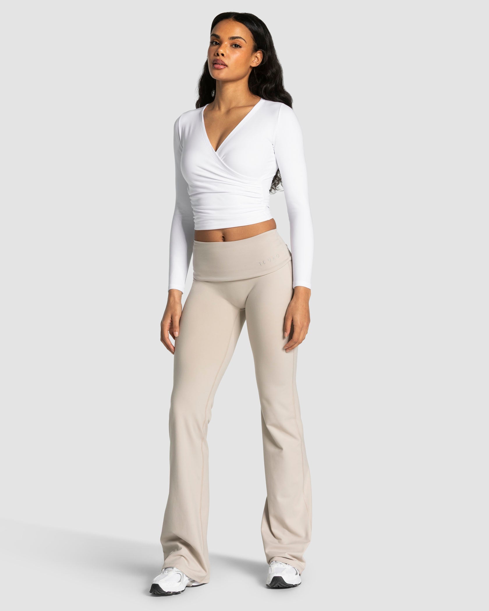 Haut à manches longues Mellow Gathered « blanc »