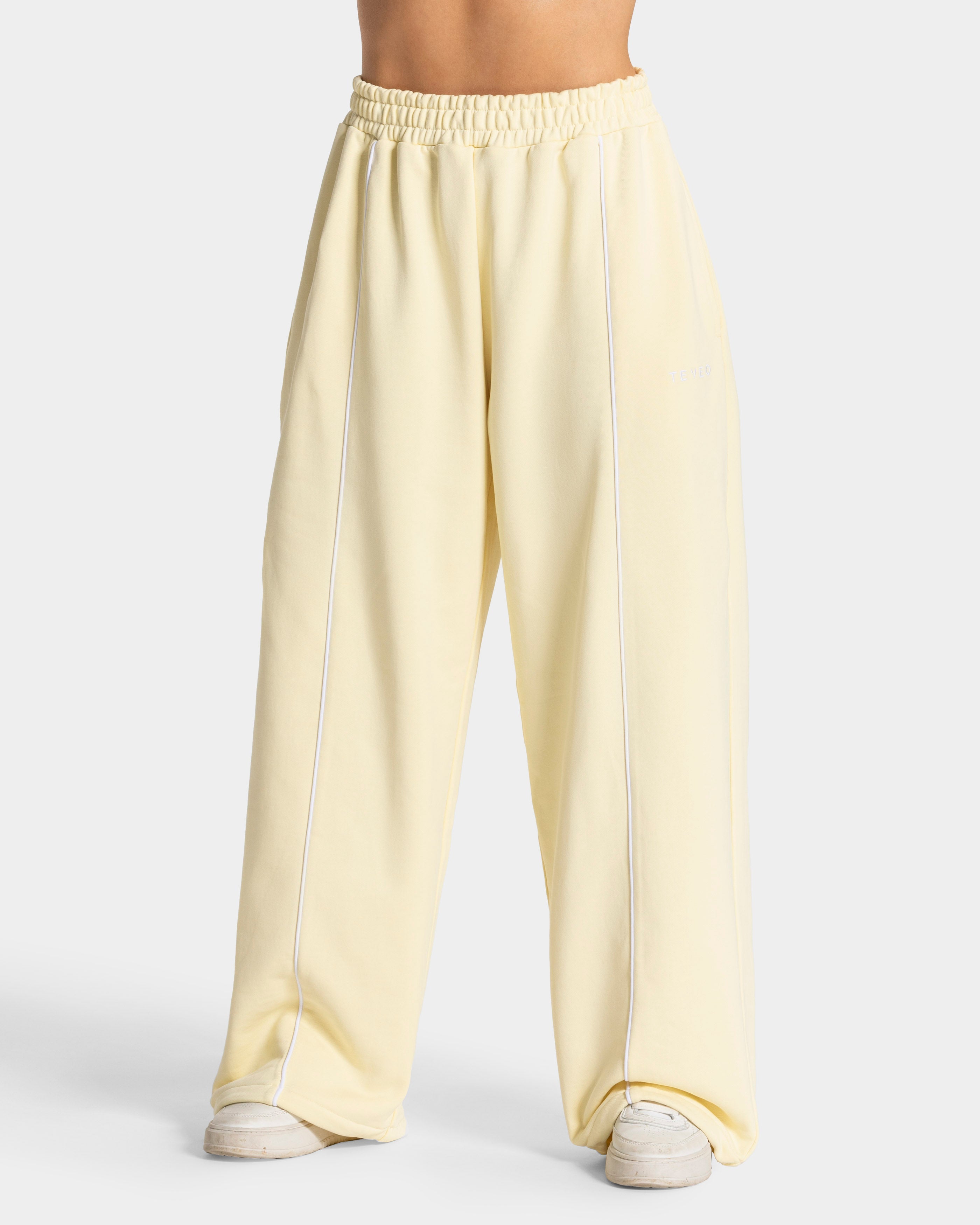 Pantalon de jogging Contrastline Wide Leg « Butter Yellow »