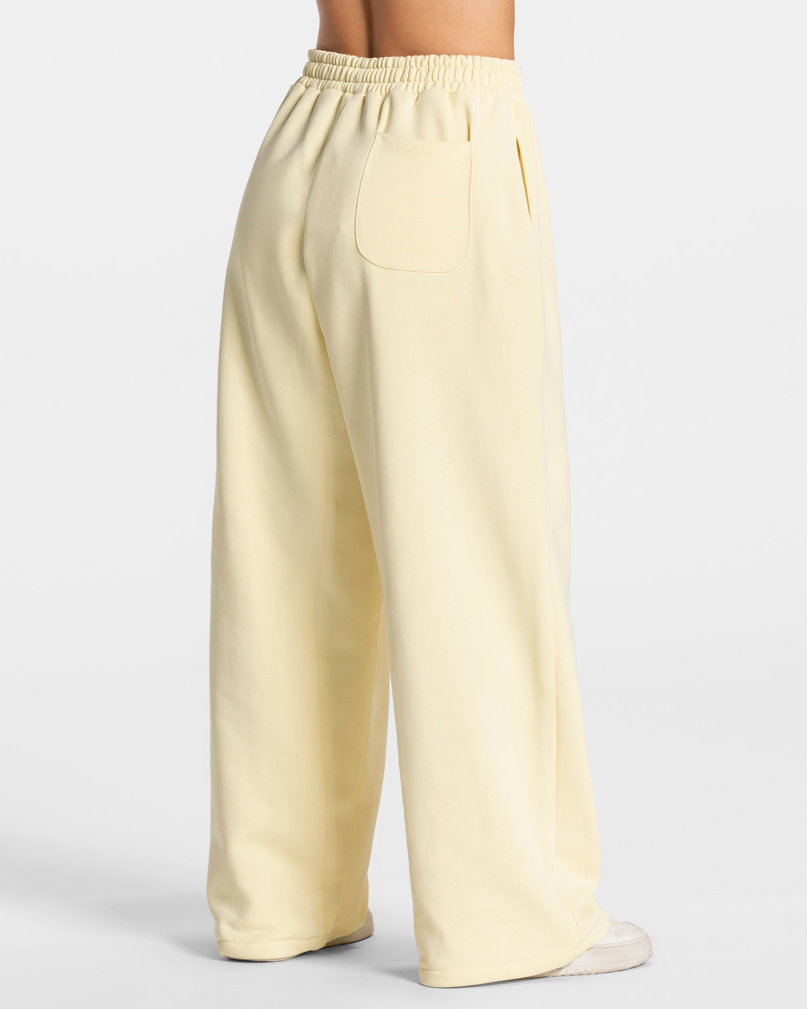 Pantalon de jogging Contrastline Wide Leg « Butter Yellow »
